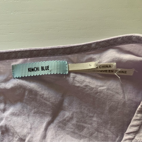 Kimchi Blue Urban Outfitters | Embroidered cotton lilac purple blouse | Openback - Picture 7 of 11